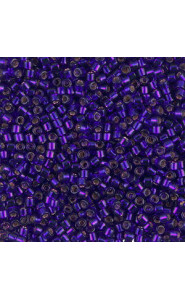 Miyuki delica beads 10/0 - Silver lined violet dyed DBM-610